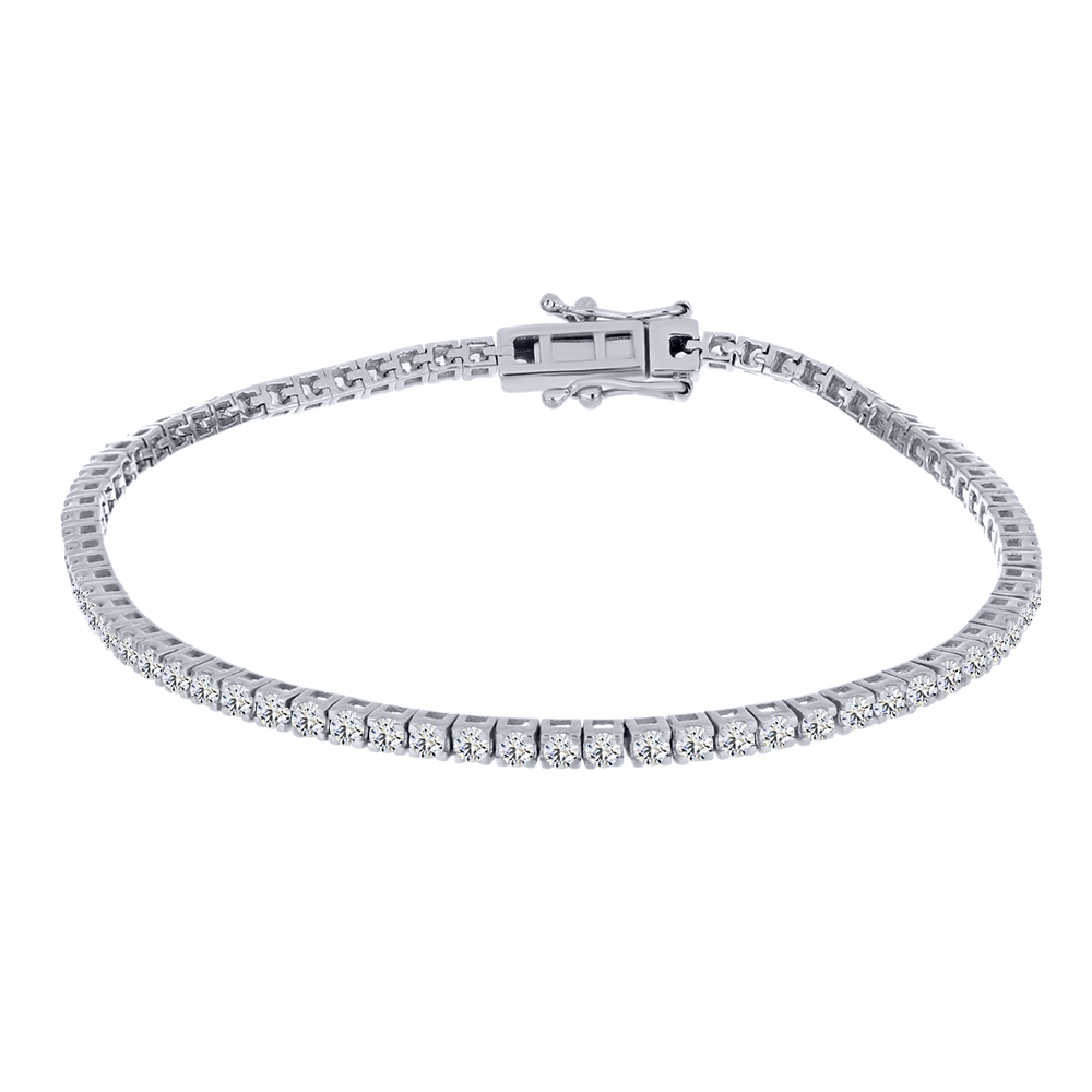 Brățară din argint  cu pietre Cubic Zirconia Incolor