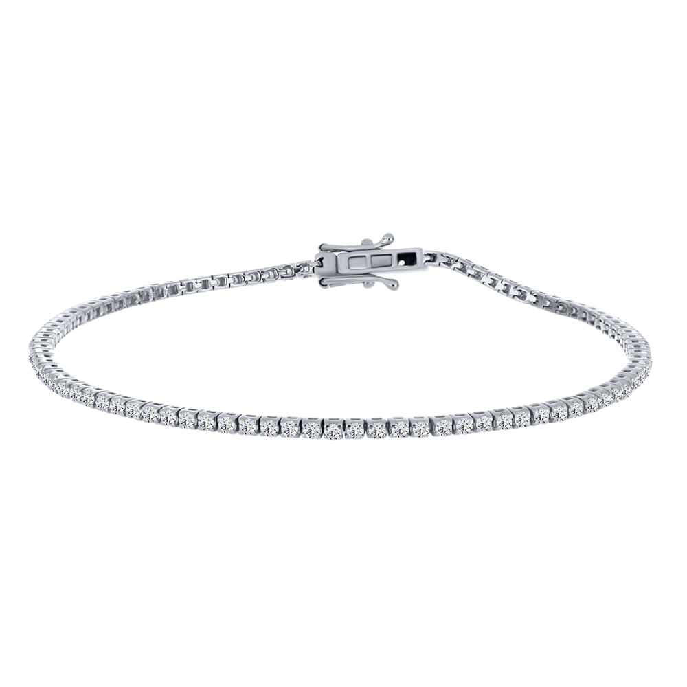 Brățară din argint  cu pietre Cubic Zirconia Incolor