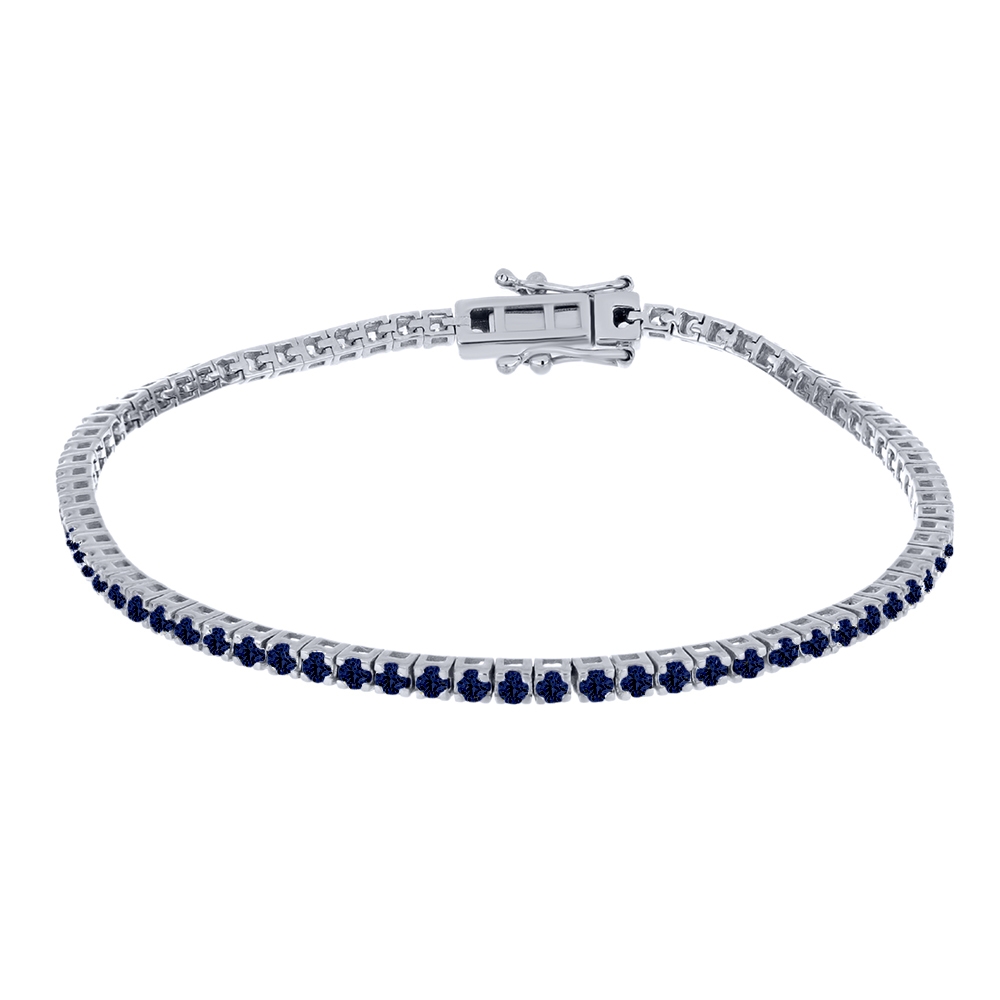 Brățară din argint  cu pietre Corindon