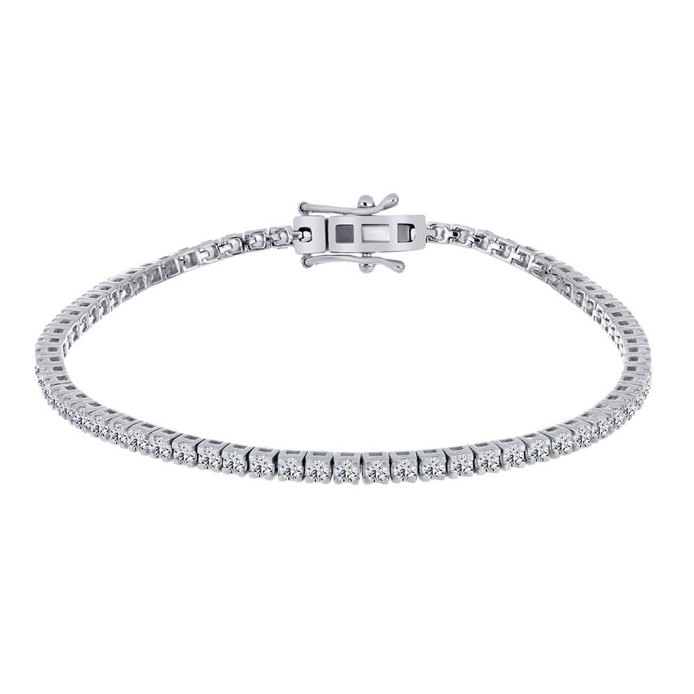 Brățară din argint  cu pietre Cubic Zirconia Incolor