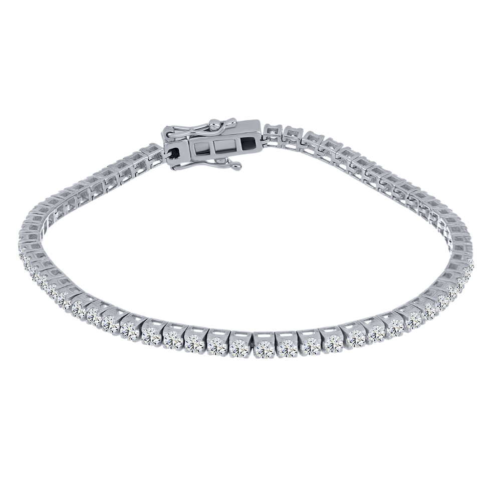 Brățară din argint  cu pietre Cubic Zirconia Incolor