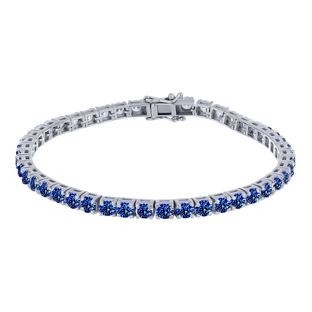 Brățară din argint  cu pietre Corindon