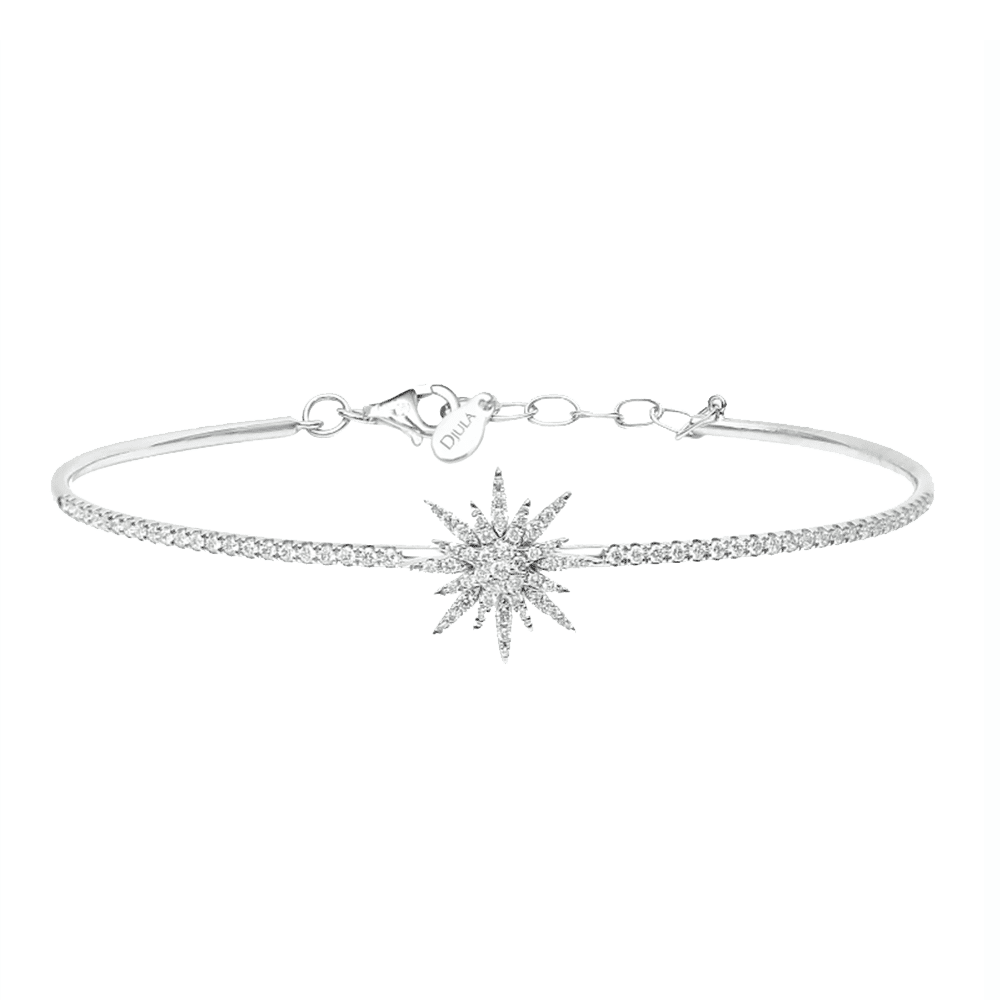 Brățară din aur alb cu pietre Diamant