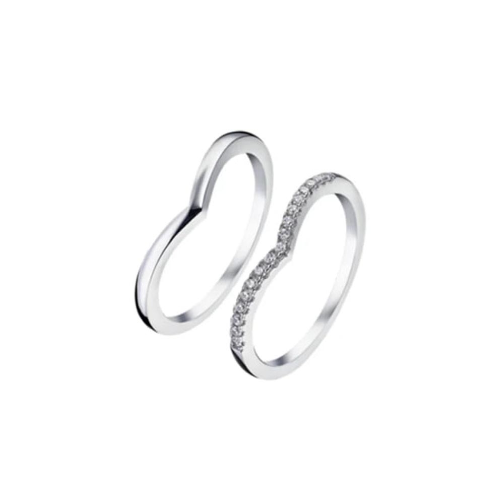 Inel din argint  cu pietre Cubic Zirconia Incolor