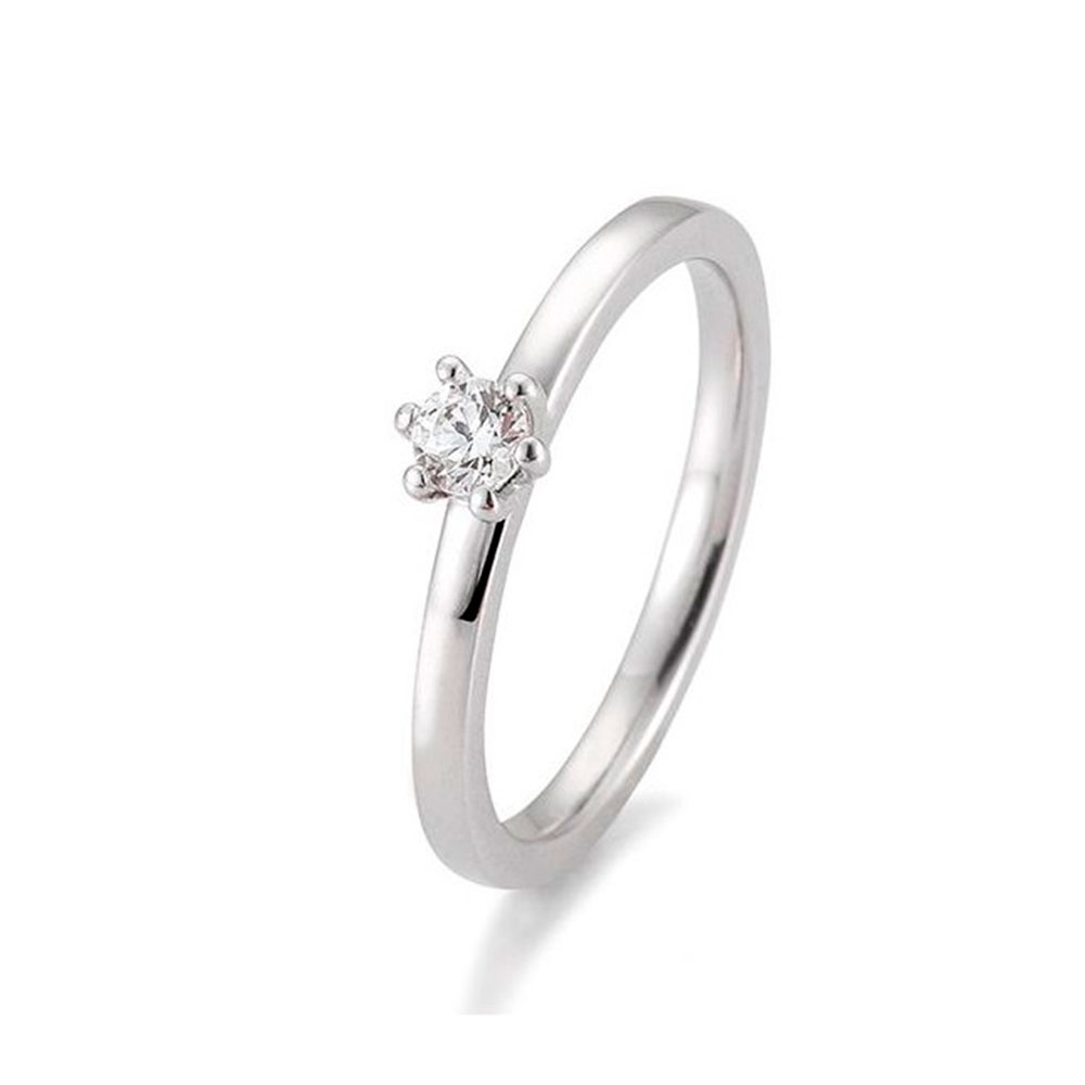Inel din aur alb cu pietre Diamant