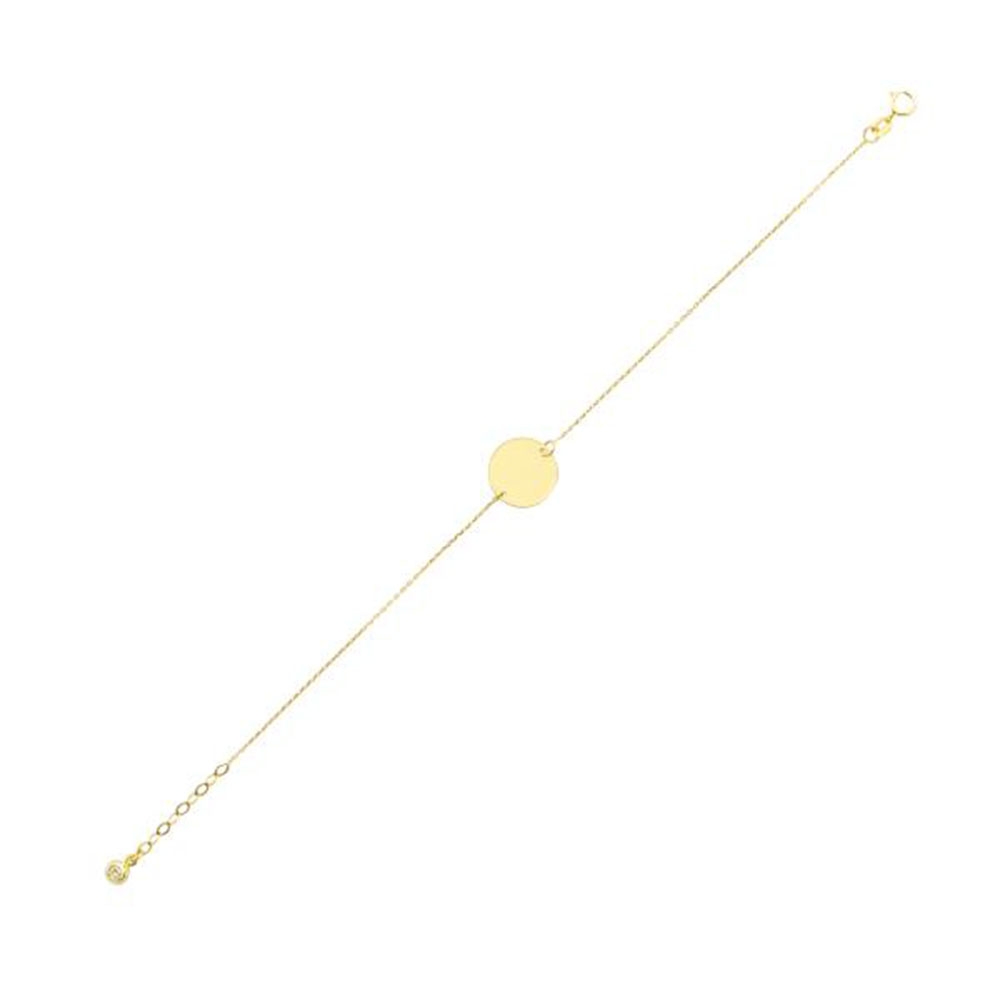 Brățară din aur galben cu pietre Cubic Zirconia Incolor