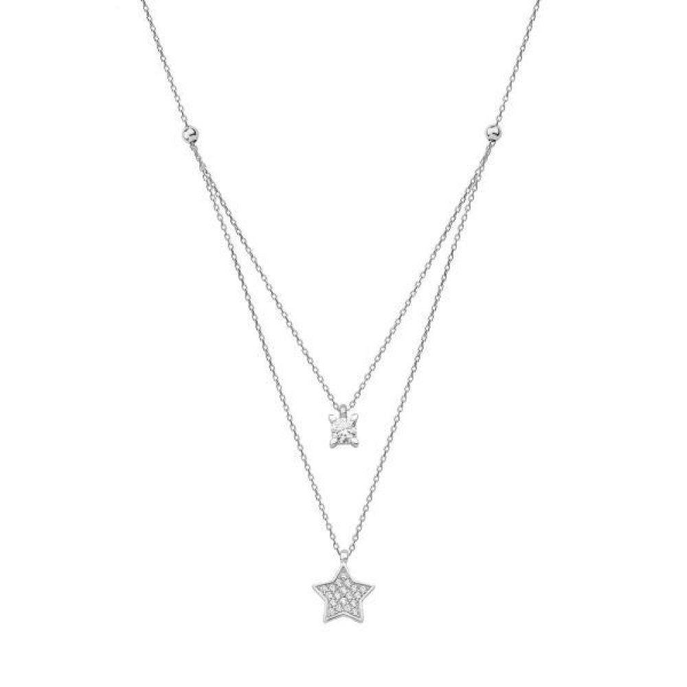 Colier din aur galben cu pietre Cubic Zirconia Incolor