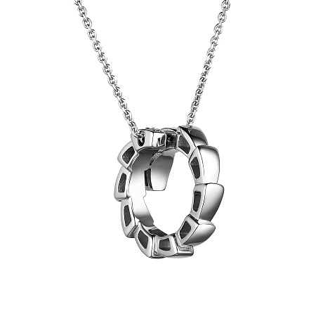 Colier din aur alb cu pietre Diamant