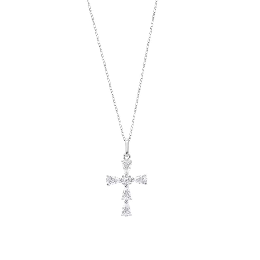Colier din argint  cu pietre Cubic Zirconia Incolor