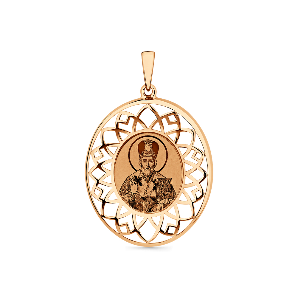 Iconiță din aur roșu fără pietre