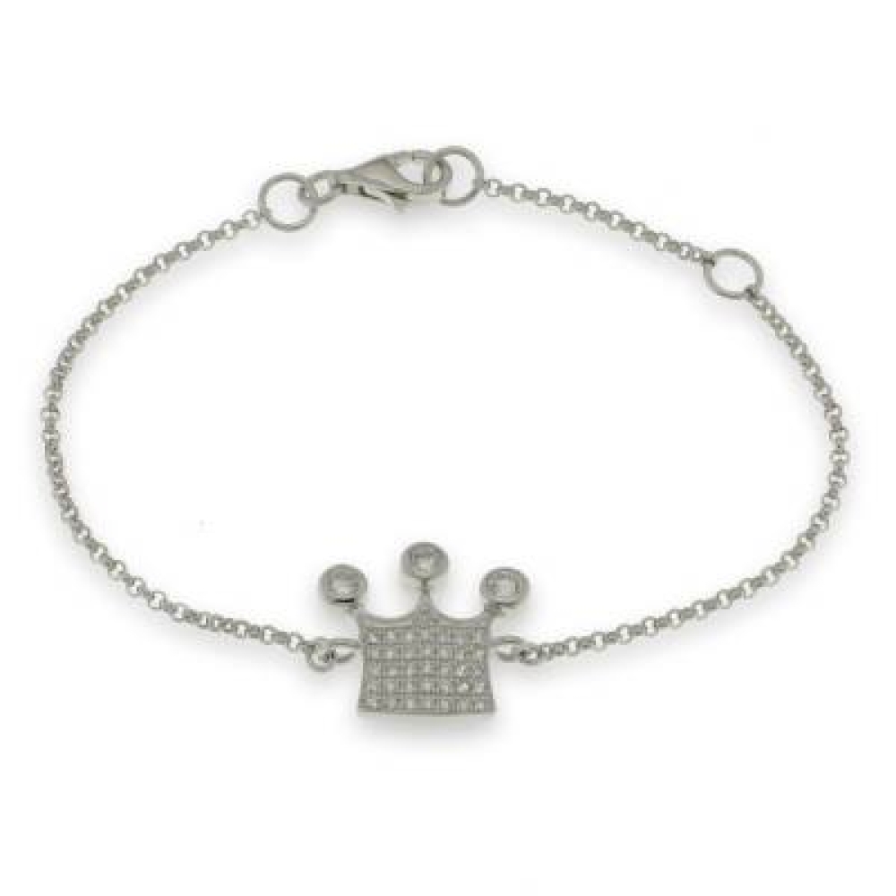 Brățară din argint  cu pietre Cubic Zirconia Incolor