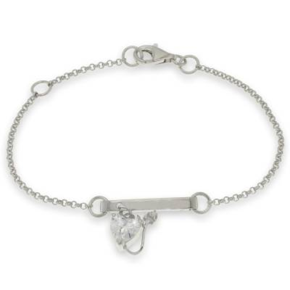 Brățară din argint  cu pietre Cubic Zirconia Incolor