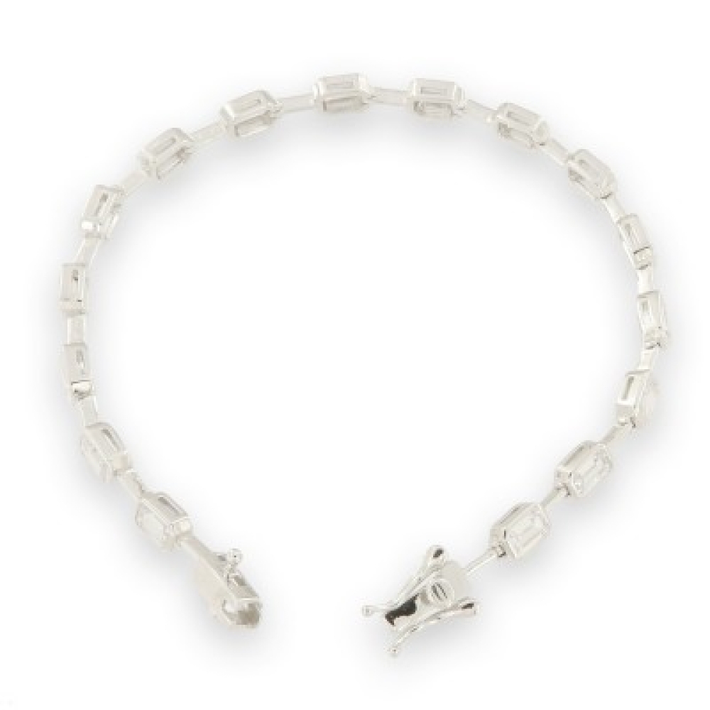 Brățară din argint  cu pietre Cubic Zirconia Incolor