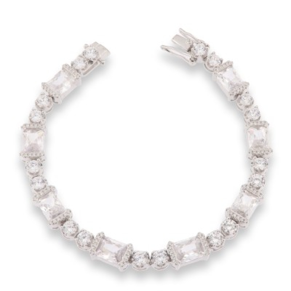 Brățară din argint  cu pietre Cubic Zirconia Incolor
