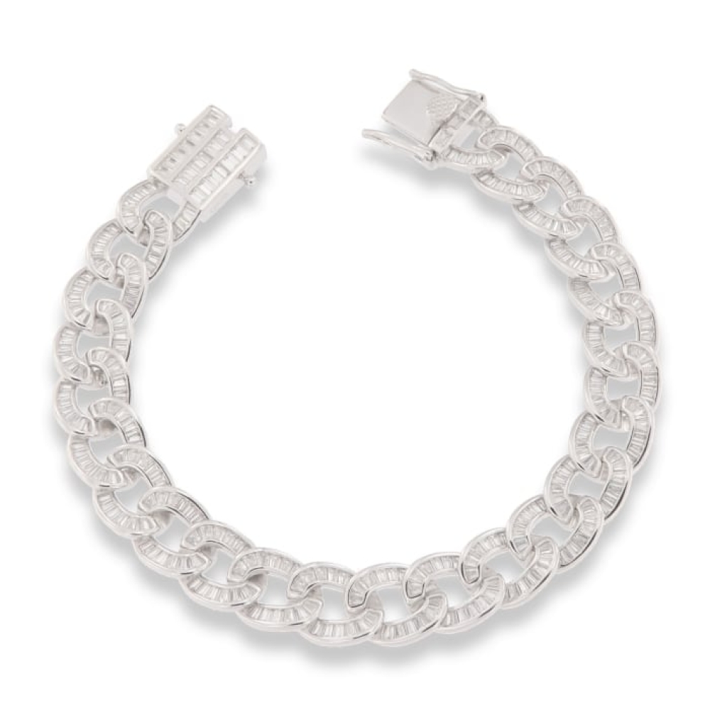 Brățară din argint  cu pietre Cubic Zirconia Incolor