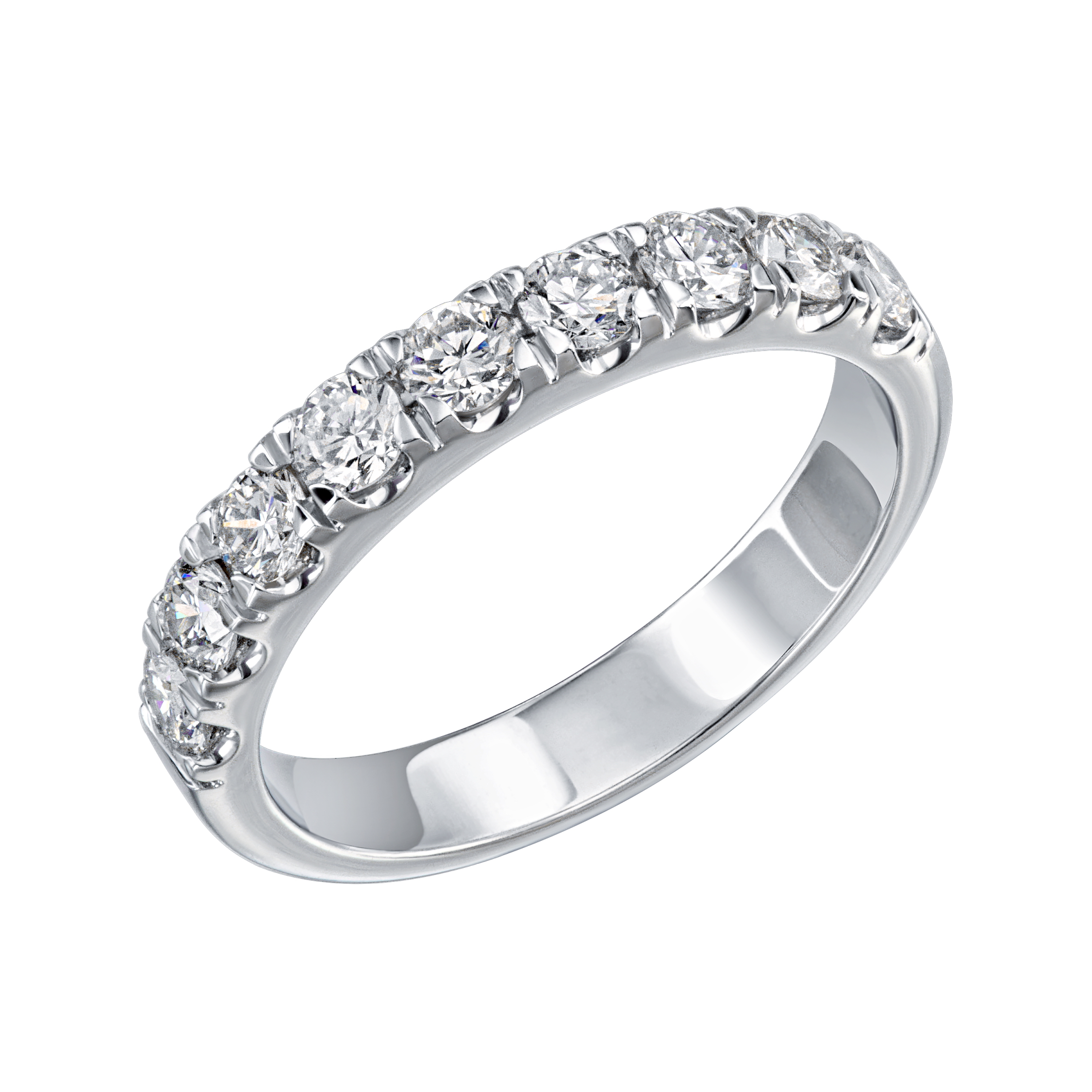 Inel din aur alb cu pietre Diamant
