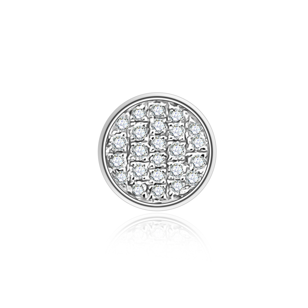 Pandantiv din aur alb cu pietre Diamant