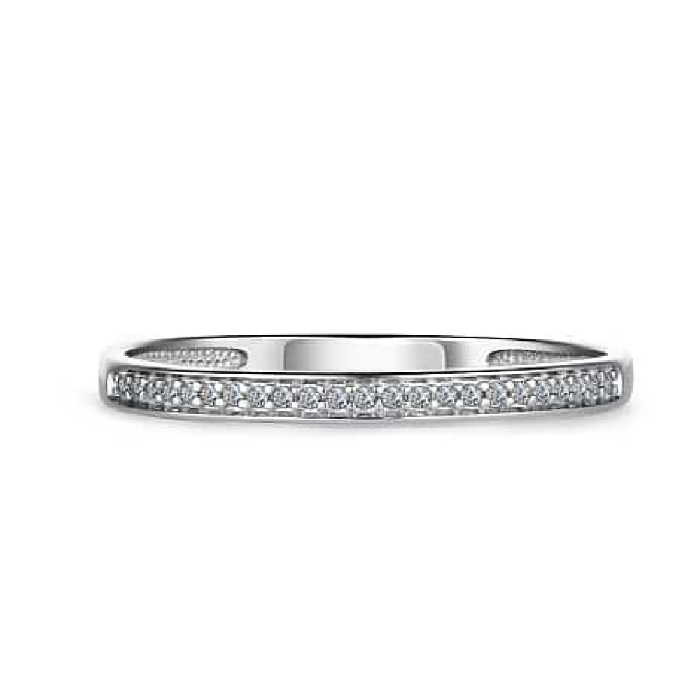 Inel din aur alb cu pietre Diamant