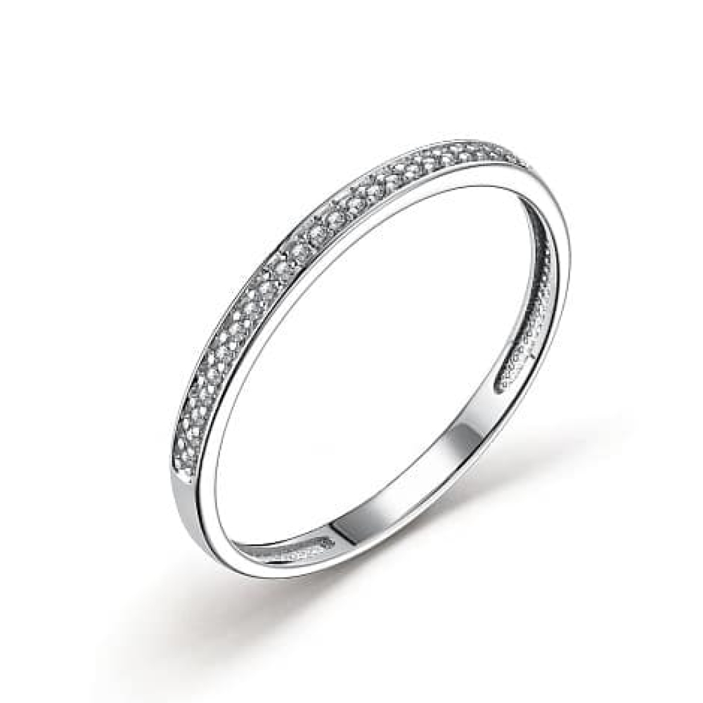 Inel din aur alb cu pietre Diamant