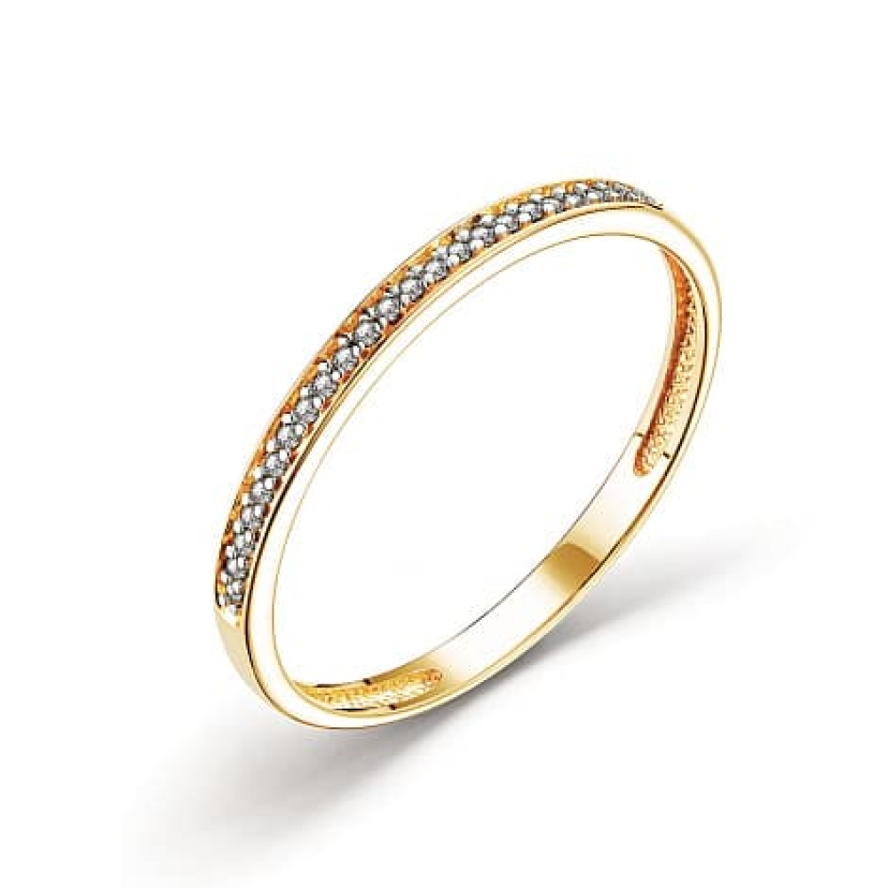 Verighetă din aur galben cu pietre Diamant
