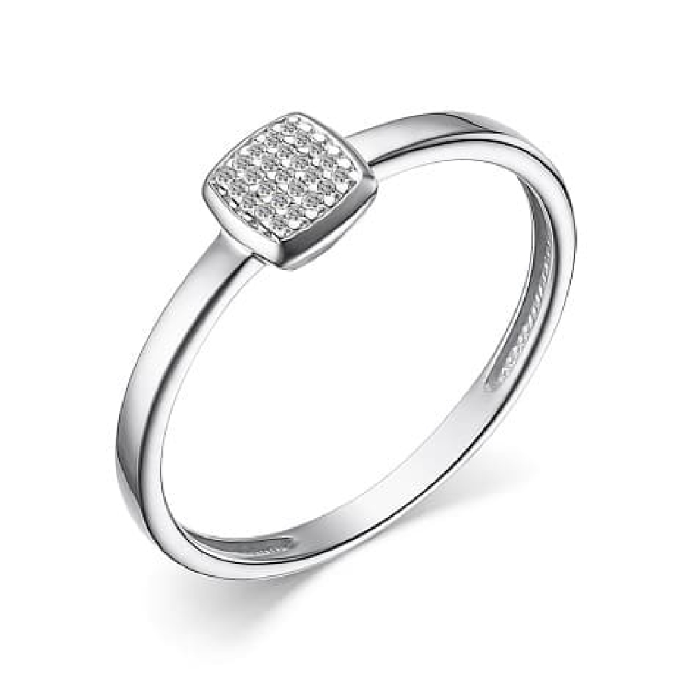 Inel din aur alb cu pietre Diamant
