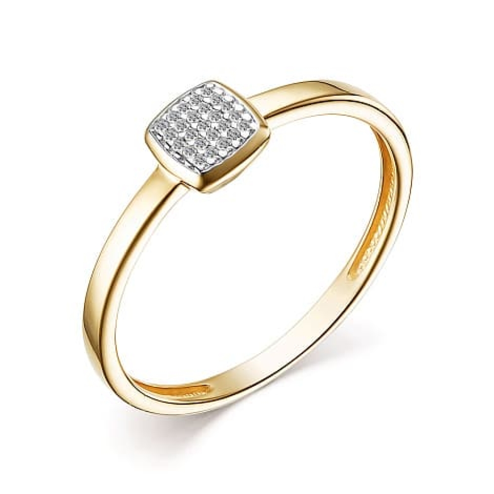 Inel din aur galben cu pietre Diamant
