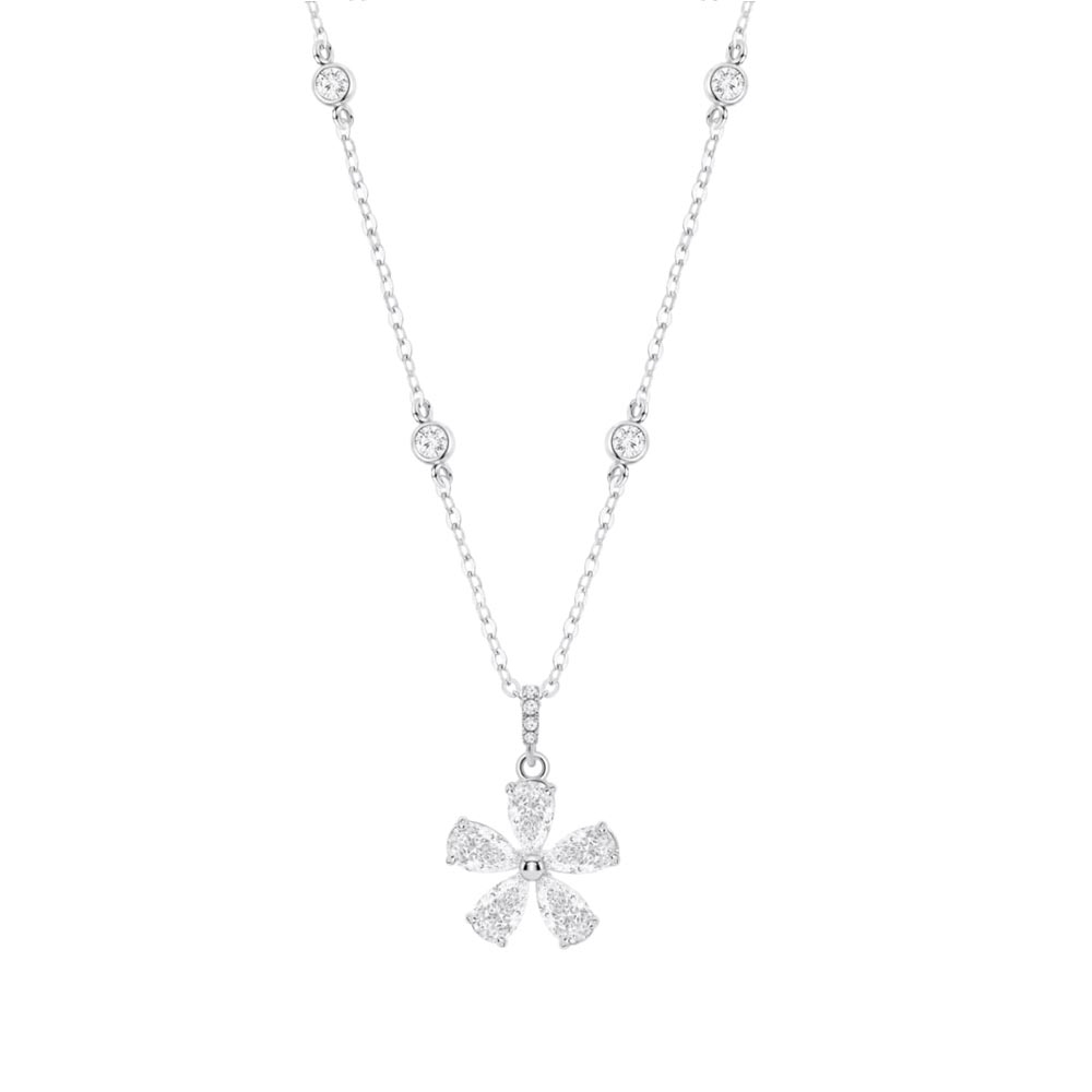 Colier din argint  cu pietre Cubic Zirconia Incolor