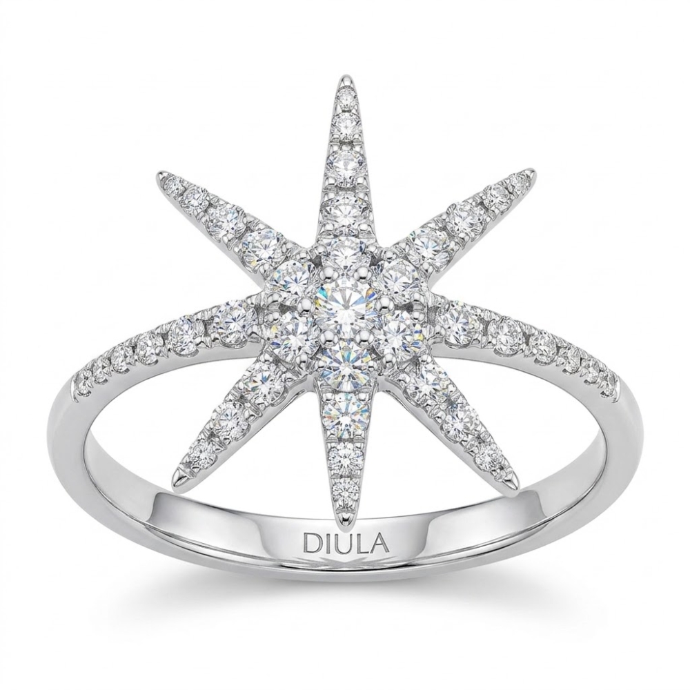 Inel din aur alb cu Diamant