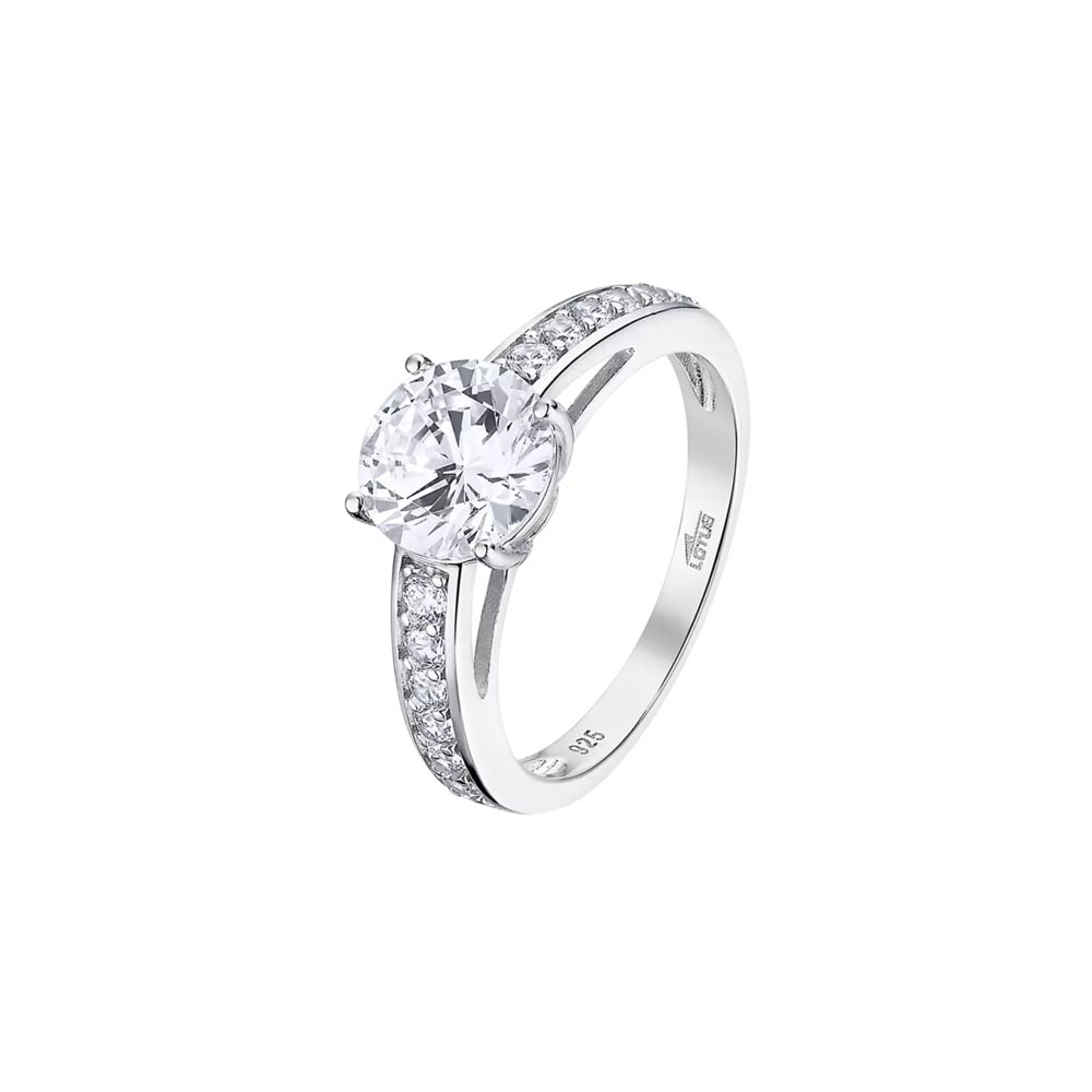 Inel din argint  cu pietre Cubic Zirconia Incolor
