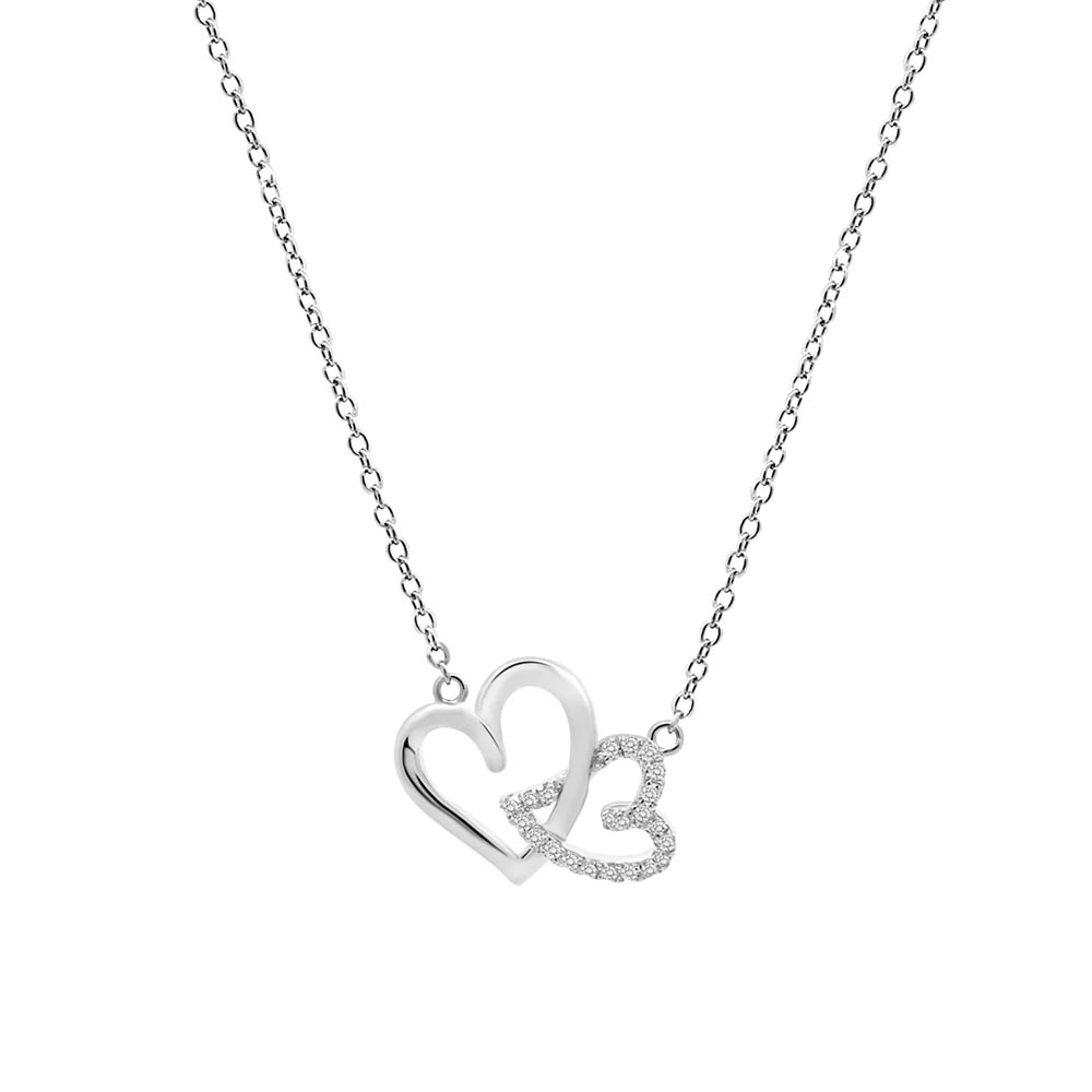 Colier din argint  cu pietre Cubic Zirconia Incolor