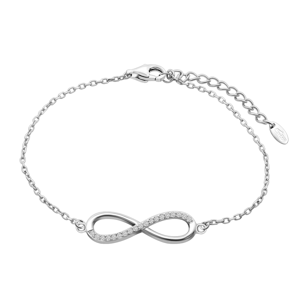 Brățară din argint  cu pietre Cubic Zirconia Incolor