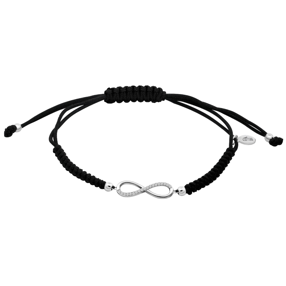 Brățară din argint  cu pietre Cubic Zirconia Incolor, Textil