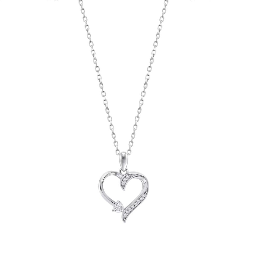 Colier din argint  cu pietre Cubic Zirconia Incolor