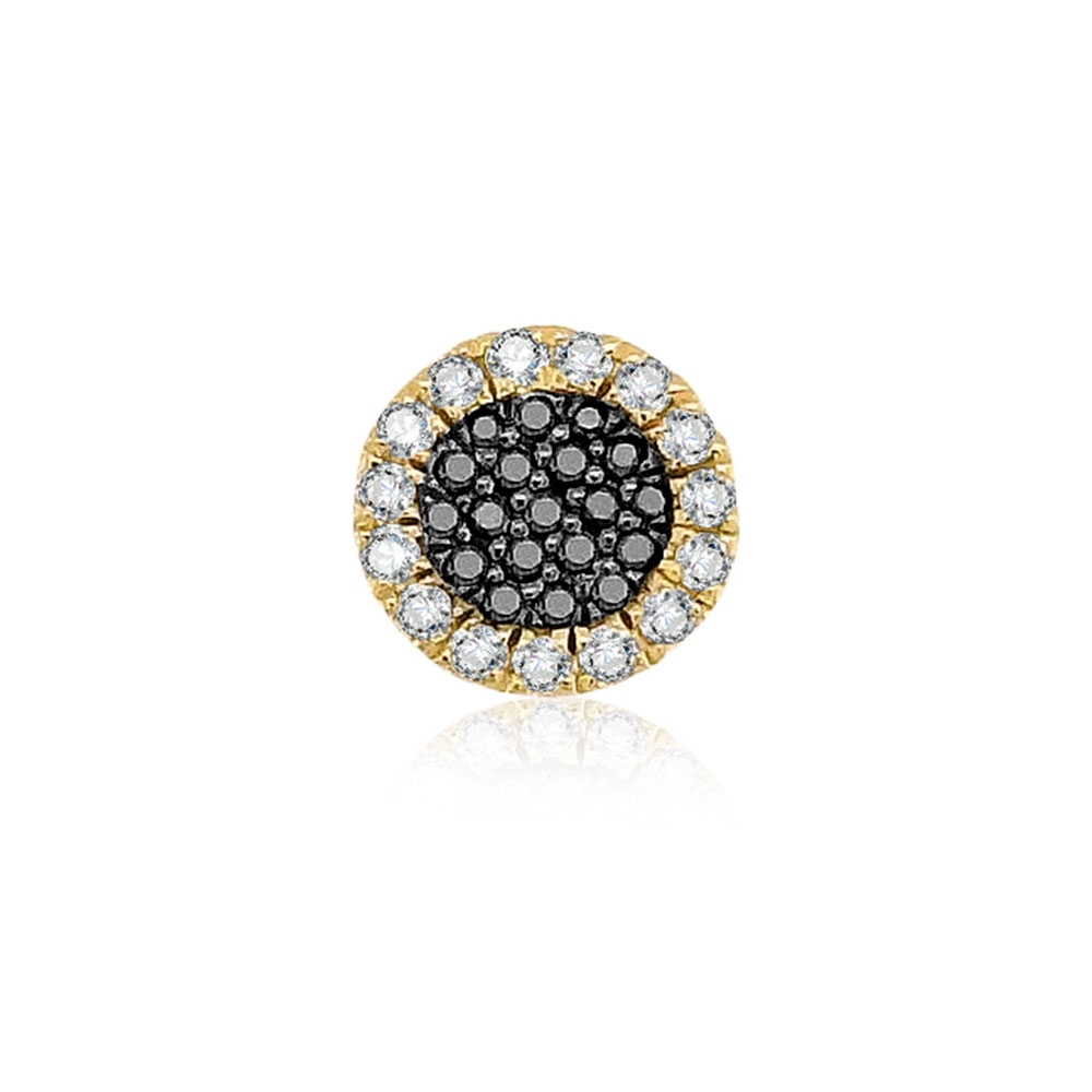Pandantiv din aur galben cu pietre Diamant negru, Diamant