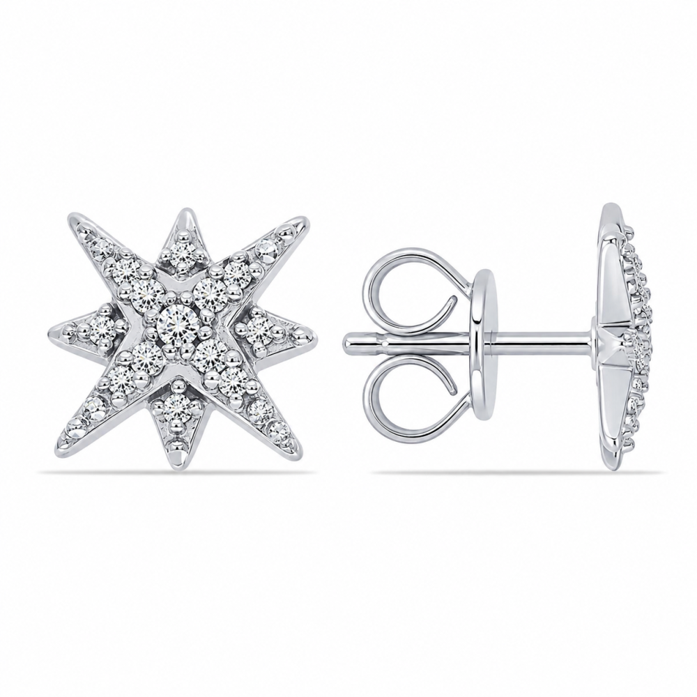 Cercei din argint cu Cubic Zirconia Incolor