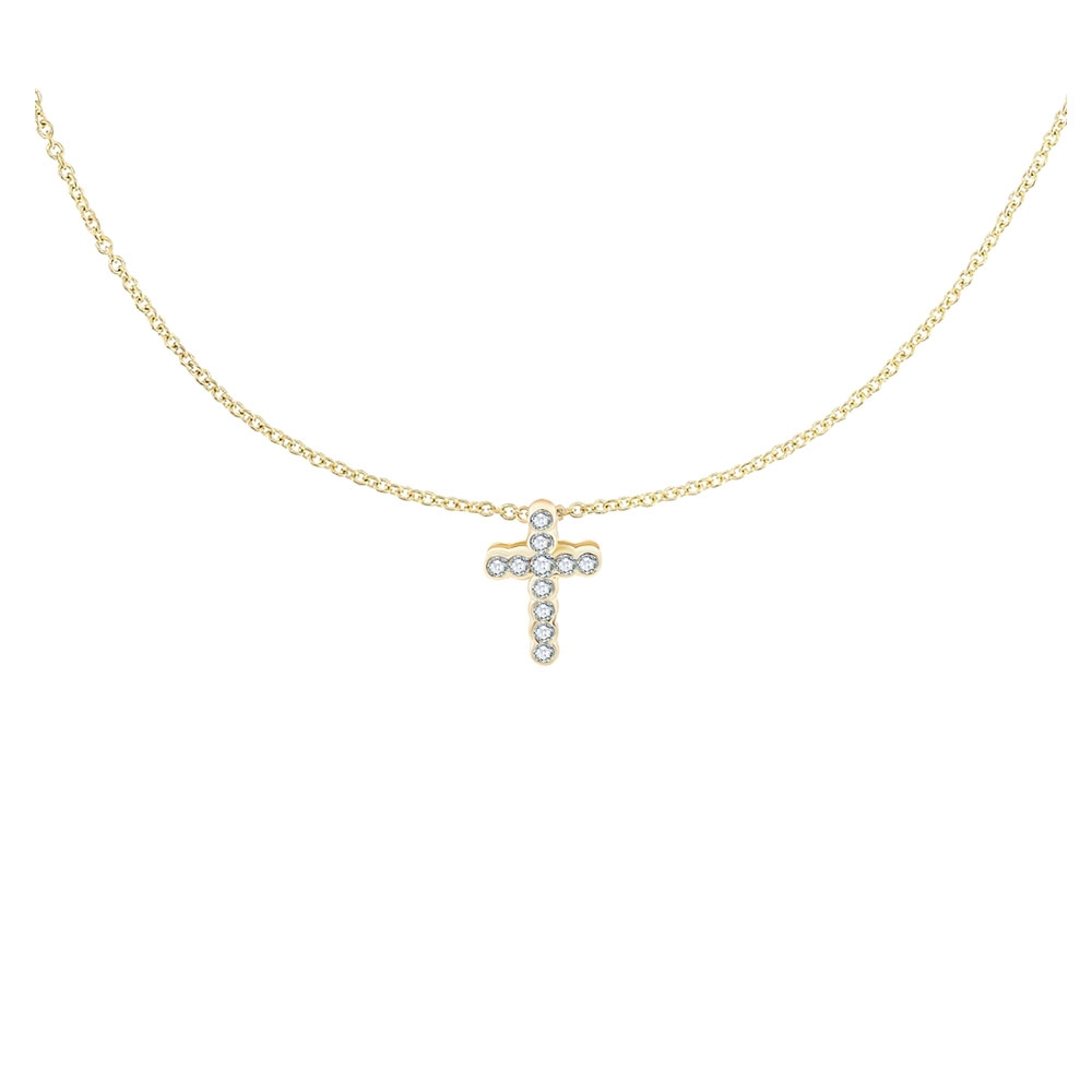Colier din aur galben cu pietre Diamant