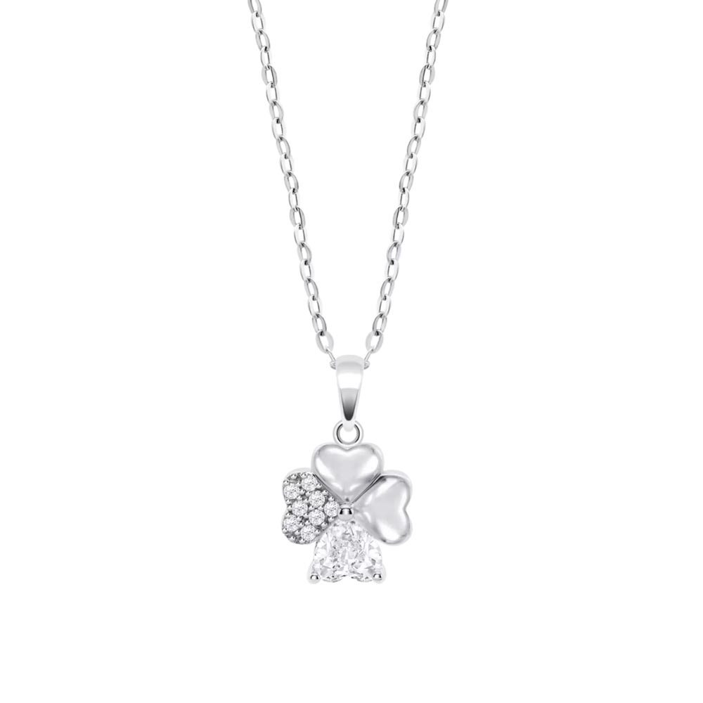 Colier din argint  cu pietre Cubic Zirconia Incolor