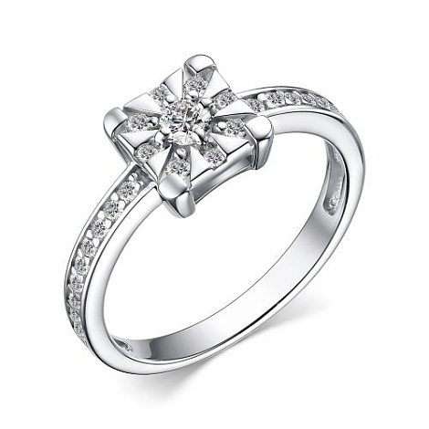 Inel din argint  cu pietre Cubic Zirconia Incolor