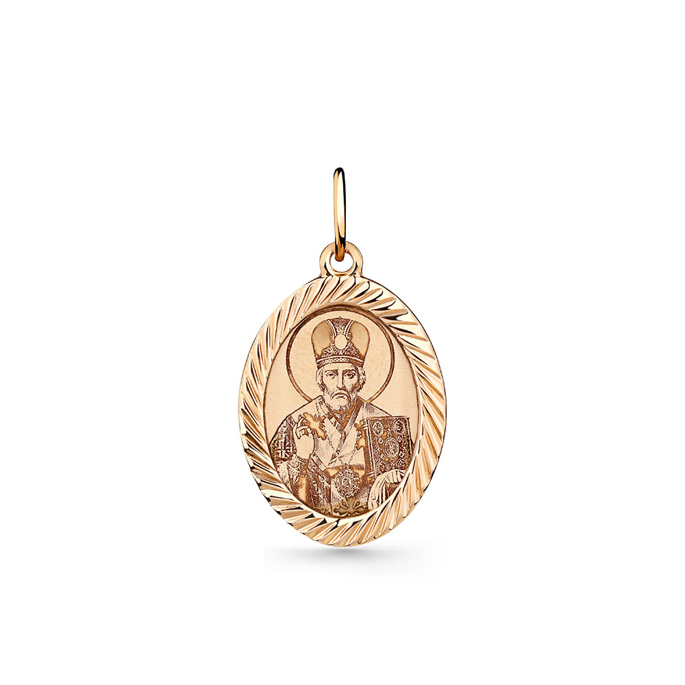 Iconiță din aur roșu fără pietre