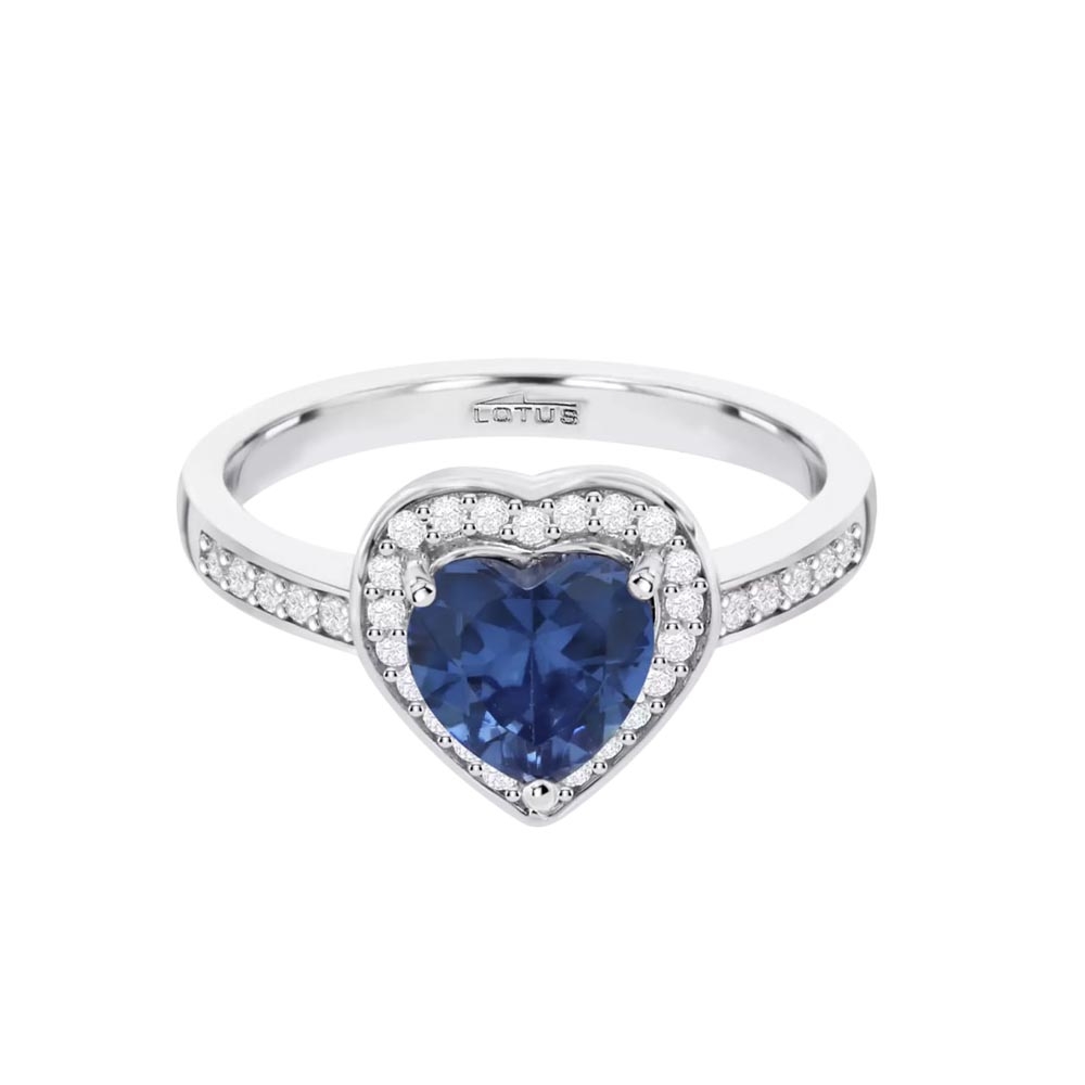Inel din argint  cu pietre Cubic Zirconia Incolor, Cubic Zirconia Albastru