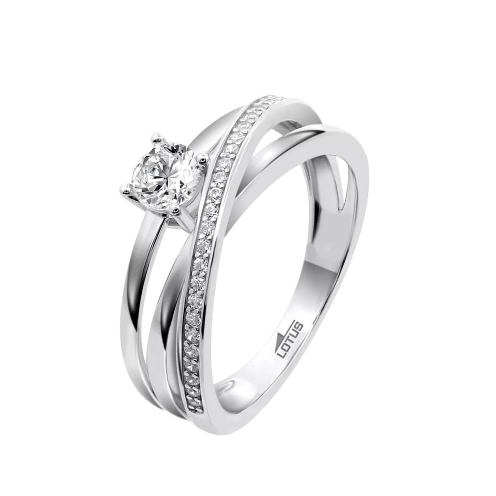 Inel din argint  cu pietre Cubic Zirconia Incolor