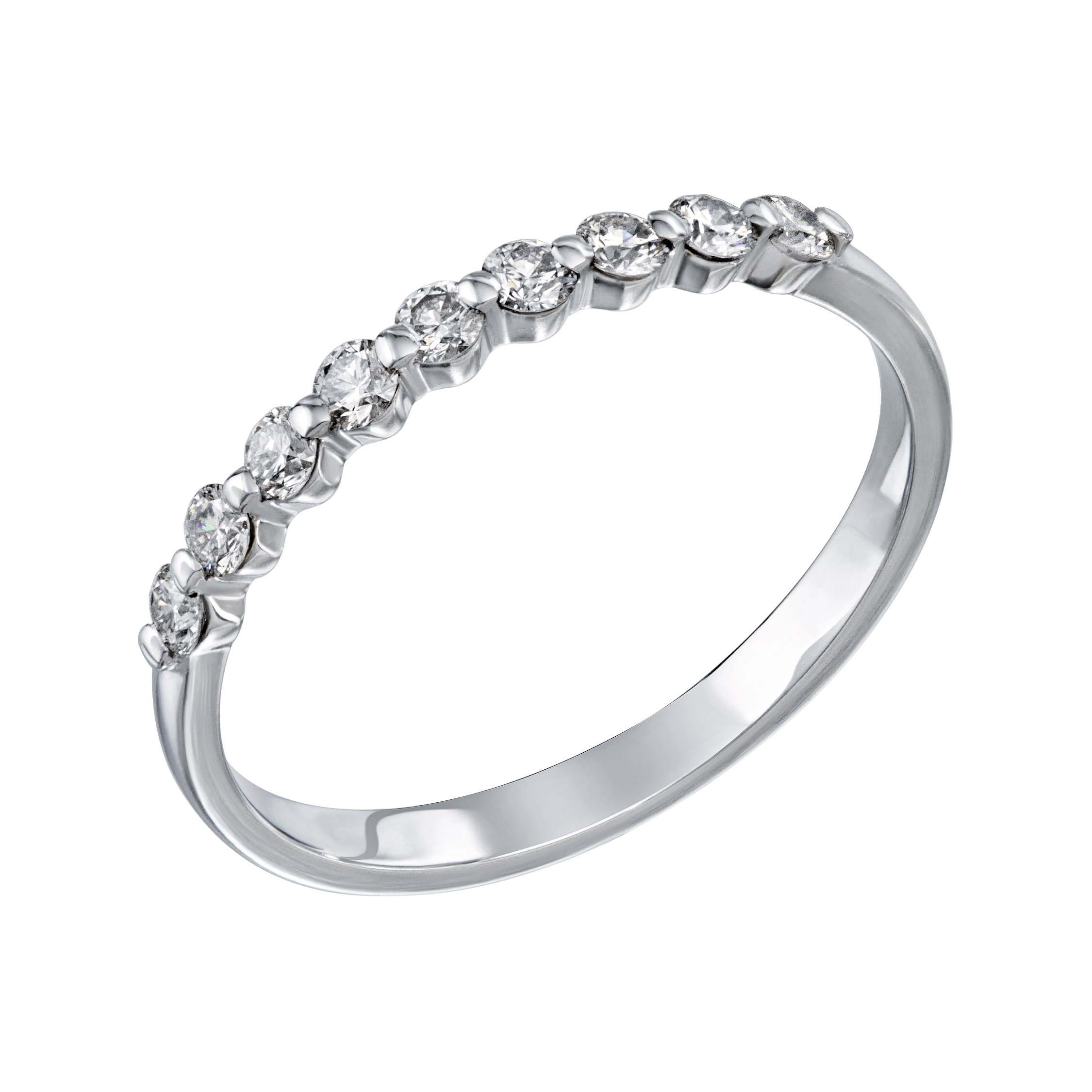 Inel din aur alb cu pietre Diamant