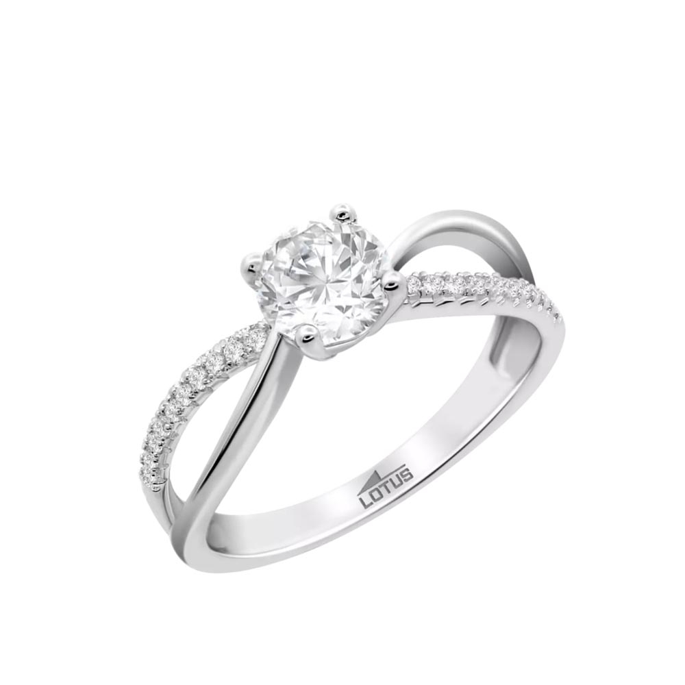 Inel din argint  cu pietre Cubic Zirconia Incolor