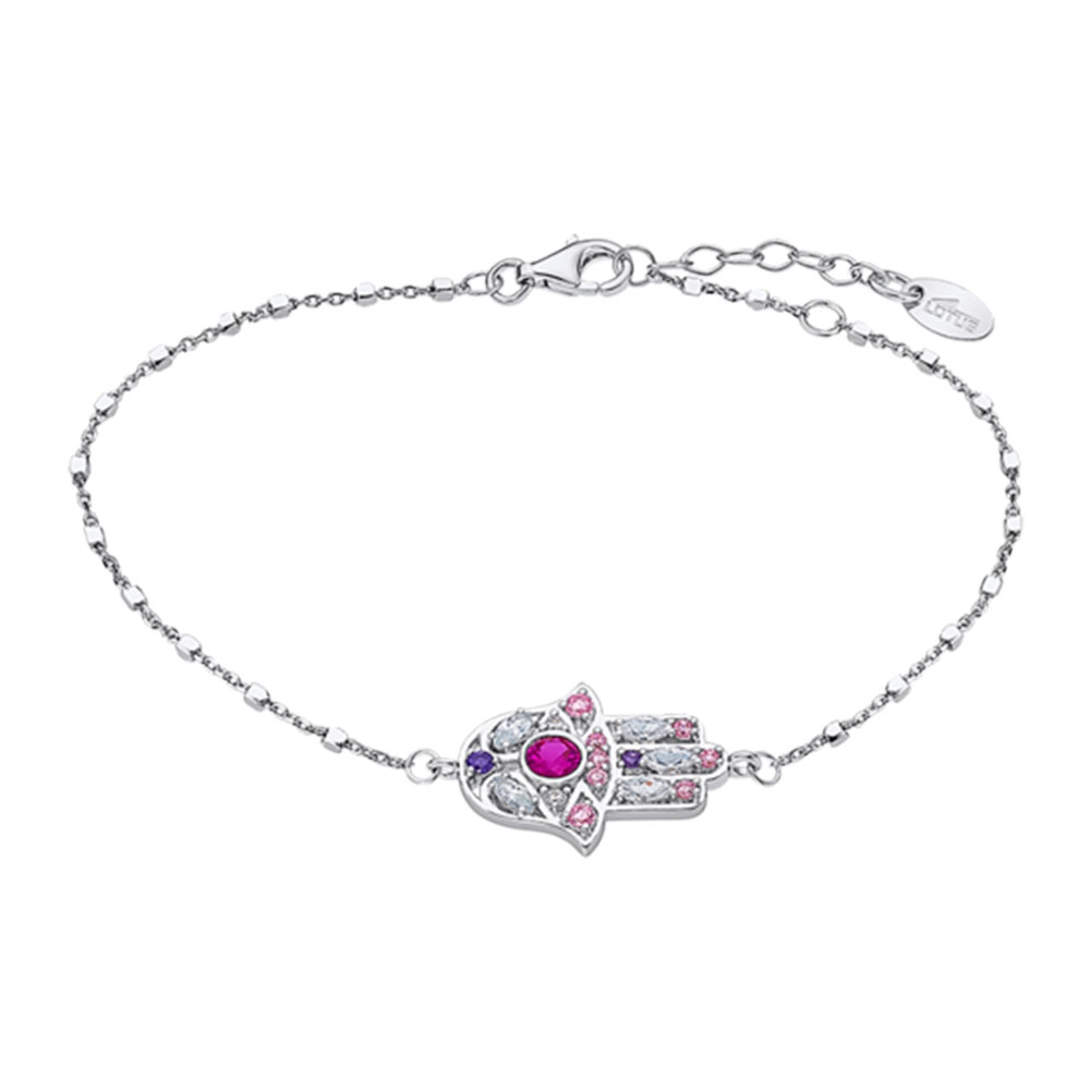 Brățară din argint cu Cubic Zirconia Incolor, Cubic Zirconia Verde