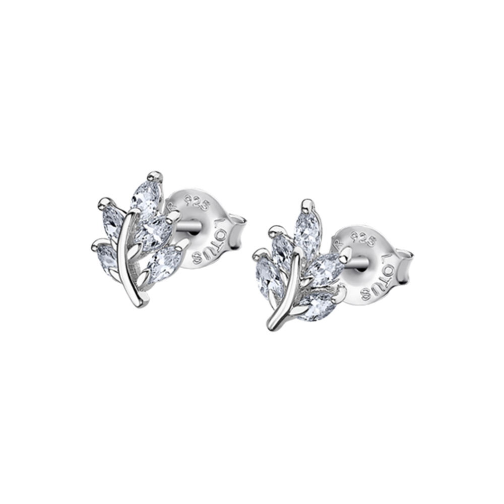 Cercei din argint  cu pietre Cubic Zirconia Incolor