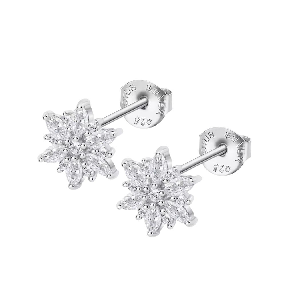 Cercei din argint  cu pietre Cubic Zirconia Incolor