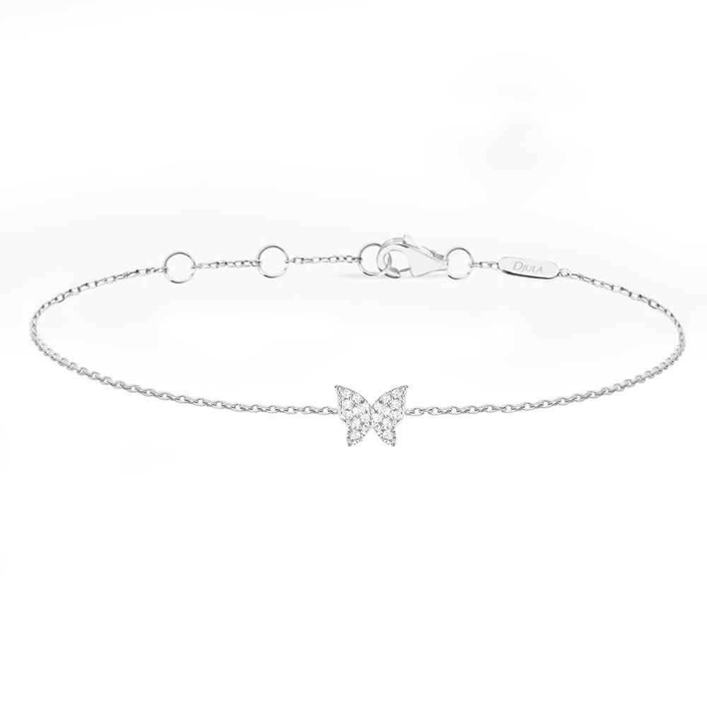 Brățară din aur alb cu pietre Diamant
