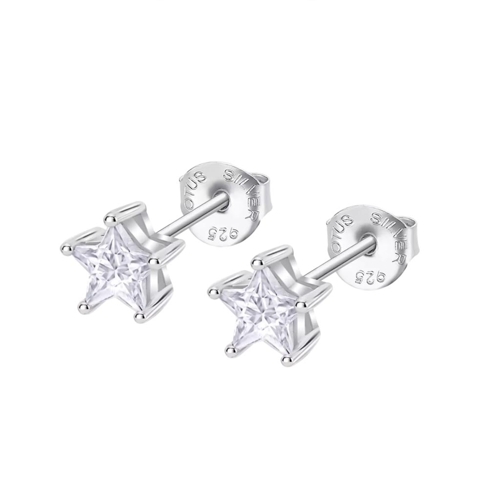 Cercei din argint  cu pietre Cubic Zirconia Incolor