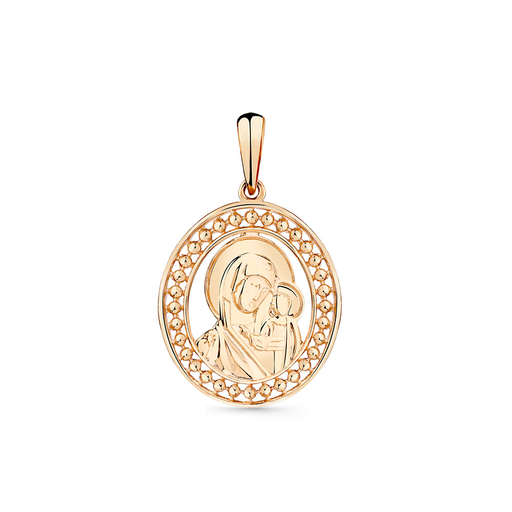 Iconiță din aur roșu fără pietre