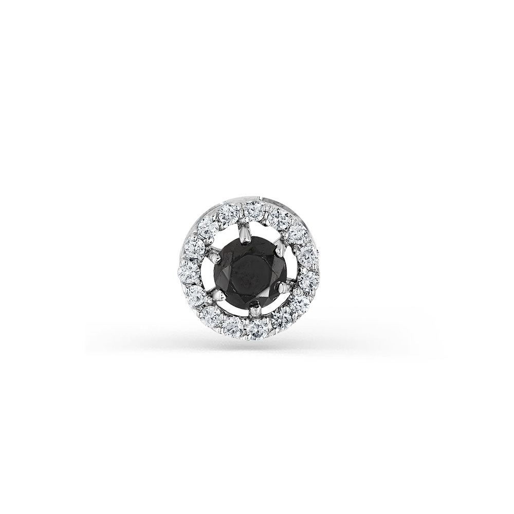 Pandantiv din aur alb cu pietre Diamant, Diamant negru